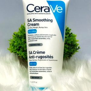 CeraVe SA Smoothing Cream For Dry, Rough & Bumpy Skin | With 10% Urea + Salicylic Acid * Dry, rough & bumpy skin কে করে soft ও smooth * Exfoliates gently (without harsh scrubbing) * Urea + Salicylic Acid dead skin দূর করে * 3 Essential Ceramides skin barrier protect করে * Fragrance free & dermatologist developed